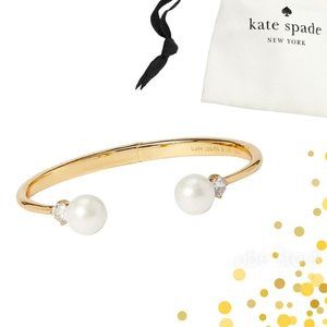 kate spade Pearls of Wisdom Hinged Cuff Bracelet